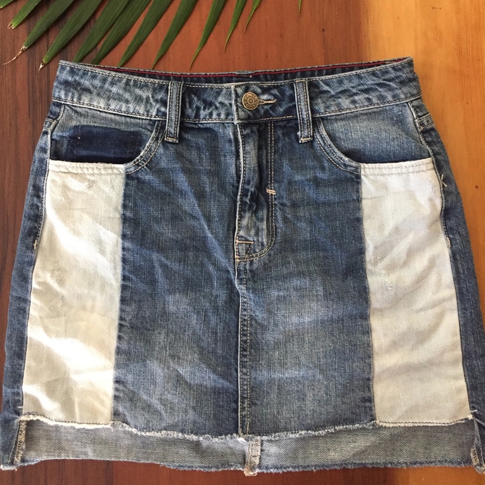 Mini jean skirt